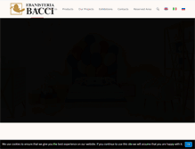 Tablet Screenshot of ebanisteriabacci.com